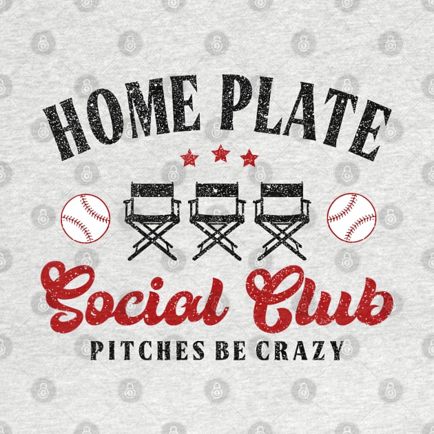 Home Plate Social Club, Midday, Softball Mom, Softball Dad, Softball Game Day, Softball Grandma, Softball Family by SmilArt